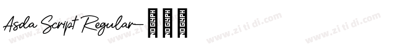Asda Script Regular字体转换